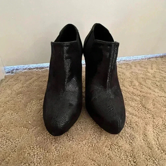 Whbm White House black market Cannes lizard embossed stiletto bootie 6.5 boots - Picture 5 of 16